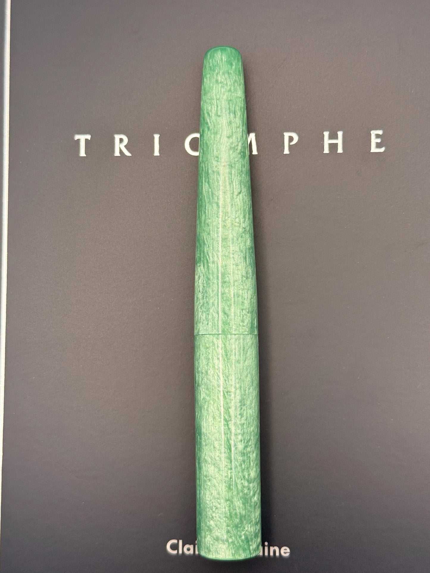 The Sage Custom Bespoke Seamless Cast Resin Fountain Pen with Bock Nib