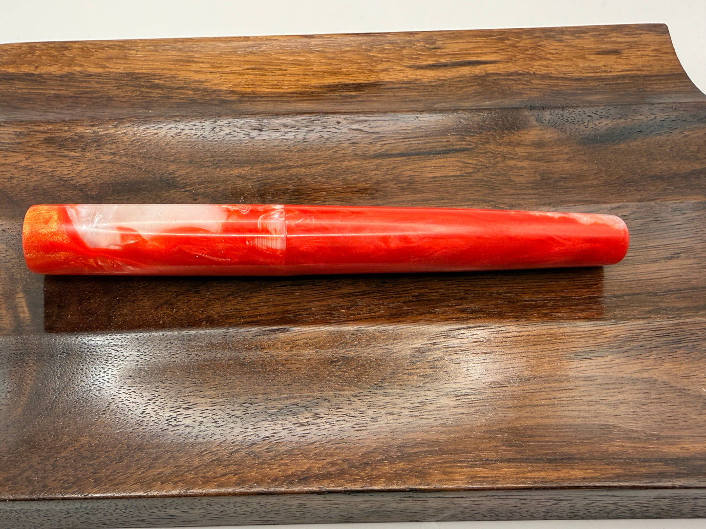 Naughty or Nice List Writer Cast Resin Custom Fountain Pen with Bock Nib